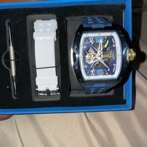 Nubeo indigo blue watch limited edition